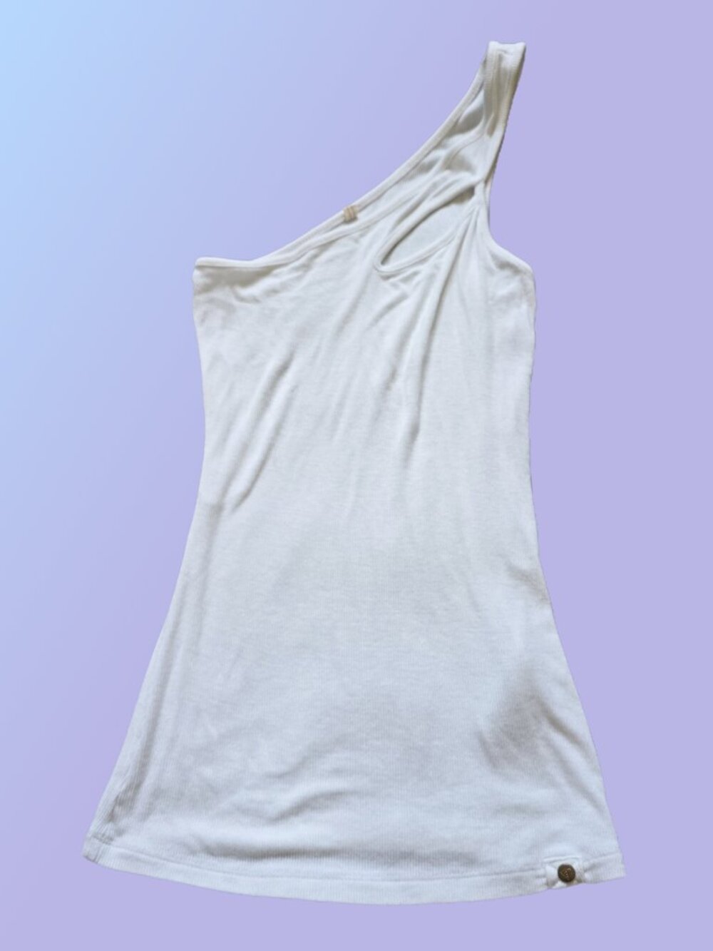 Guess One Shoulder Cut-out Tank Top Size XS